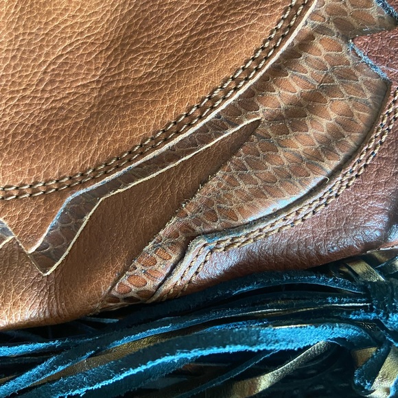 Vintage Italian Leather Cowboy Boots - Made in Italy - Picture 10 of 15